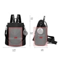 thumbnail image 3 of Mochila CHERUTY de nailon antirrobo, moda, viajes, color negro, 3 of 7