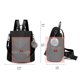 thumbnail image 3 of Mochila CHERUTY de nailon antirrobo, moda, viajes, color negro, 3 of 7