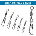 thumbnail image 3 of Fishing Barrel Swivel with Nice Snap-100pcs Saltwater High Strength Snaps Fishing Barrel Line Connector Fishing Swivels Barrel Safety Snap, 3 of 5