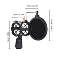 thumbnail image 3 of Shock Mount,Mic Stand With Diameter Thin Condenser Adapter Diameter Thin Universal Screw Adapter -vibration Mic Stand Screw Adapter Diameter Filter Universal Screw Mount -vibration Mic Huiop, 3 of 7