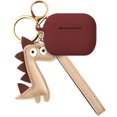 thumbnail image 1 of Simr Skin for AirPods Pro Case, [Thicker] Shockproof Protective Cover W/Cute Keychain/Strap Accessories for IBAOLEA AirPods Pro Charging Case (Gray) Dark red, 1 of 7