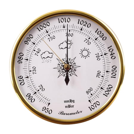 Pitycbo Barometer Air Pressure Tool 950~1070 Hpa Accessories for Offices Boat Hotels White Face