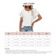 thumbnail image 4 of Top de manga con volantes de verano,Top de verano con volantes para mujer Top de manga con volantes de mujer Camiseta casual de verano Resultados impresionantes, 4 of 6