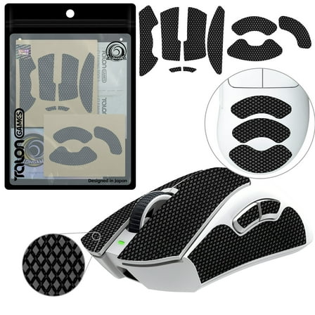 TALONGAMES Mouse Grip Tape for Deathadder V4 Pro / V3 Pro Wireless, Black, 1 Count, 1 Pack