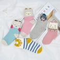 thumbnail image 7 of AMITOFO Girls Socks Soft Cotton Ankle Socks for Kids Cute Animal PatterCrew Socks for Toddler Girls 8-11 Years 5 Pairsn Novelty, 7 of 7