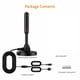 thumbnail image 2 of Antena de TV para interiores, antena HDTV para Smart TV y todos los televisores, compatible con 4K 1080p con amplificador de señal que puede alcanzar hasta 300 millas, 2 of 5