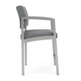 thumbnail image 4 of Lesro Lenox Steel Fabric Hip Waiting Room Guest Chair in Silver/Adler Gray Flannel, 4 of 5