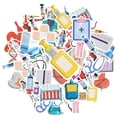 thumbnail image 2 of 35pcs Cartoon Nurse Stickers  Equipment Stickers Doctor Decals for Suitcases Laptops Notebooks, 2 of 9