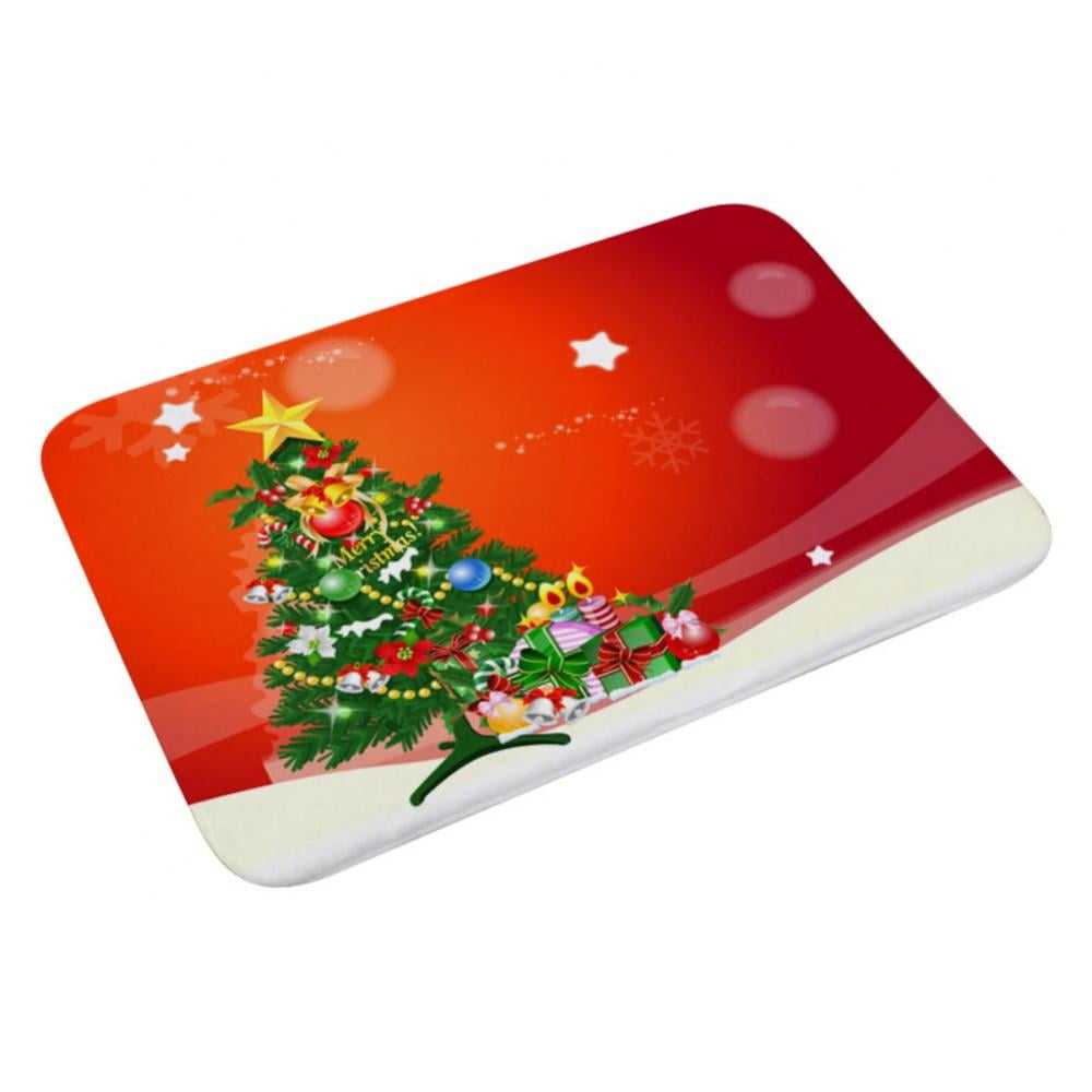 Multicolor Area Rug 15.75x23.62 Inch Soft Floor Mat Christmas Mat