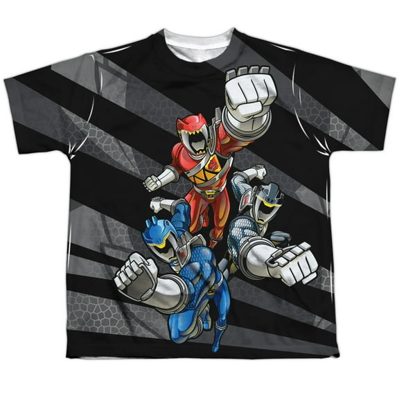 Power Rangers Men's Let's Bolt Sublimation T-shirt White