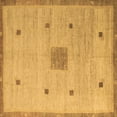 thumbnail image 1 of Ahgly Company Indoor Square Abstract Brown Modern Area Rugs, 4' Square, 1 of 4