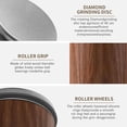 thumbnail image 2 of Qucyy Rolling Knife Sharpener, Knife Sharpening Made Easy, Rolling Sharpener Knife Sharpener Set Kit with 15 and 20 Degree Sharpening Magnetic Angle Base for Kitchen Knives (Brown) Brown, 2 of 5