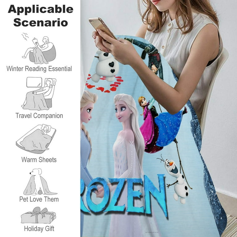 Frozen Olaf Weighted Blanket 40x58 inch Cooling Breathable Blanket for Adult All Season Summer Fall Winter Soft Thick Comfort Blanket 627 40x58 J