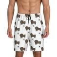 thumbnail image 1 of Fotbe Dachshund Dog Pantalones Cortos de Pijama para Hombre, Ropa de Dormir, Pantalones de Pijama Cortos para Hombre-Small, 1 of 6