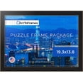 thumbnail image 3 of ArtToFrames 19.3x13.8 Inch - 49x35 CM Black Puzzle Frame for 500 piece Puzzles.1.25 Inch Custom MDF Puzzle Frames, Raw Edge Black - Comes with Regular Glass, 3 of 6