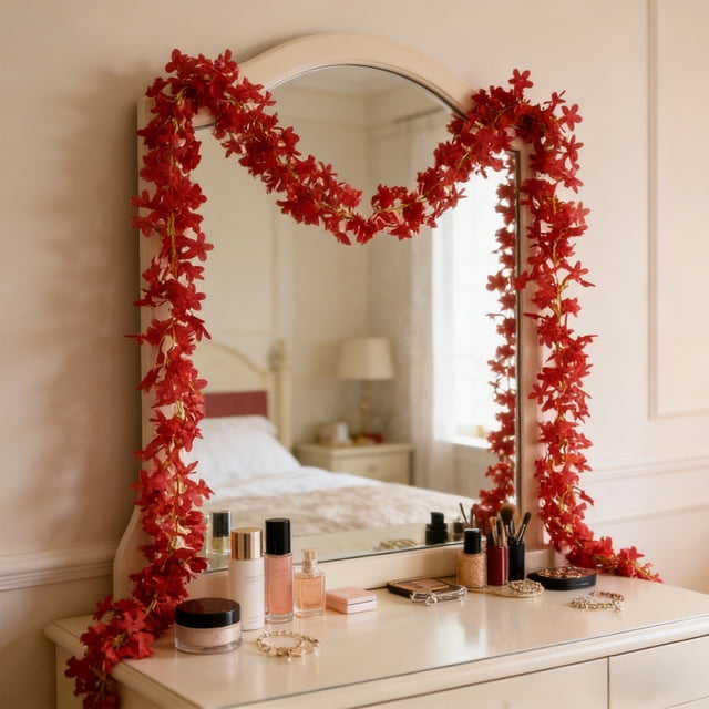 Guirnaldas de flores de lilas artificiales – Guirnaldas artificiales de seda y plástico para bodas, fiestas y decoración del hogar, tanto en interiores como en exteriores.
