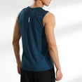 thumbnail image 5 of Sngxgn Mens Basic Solid Sports Tank Top Casual Shirts(Blue,M), 5 of 9