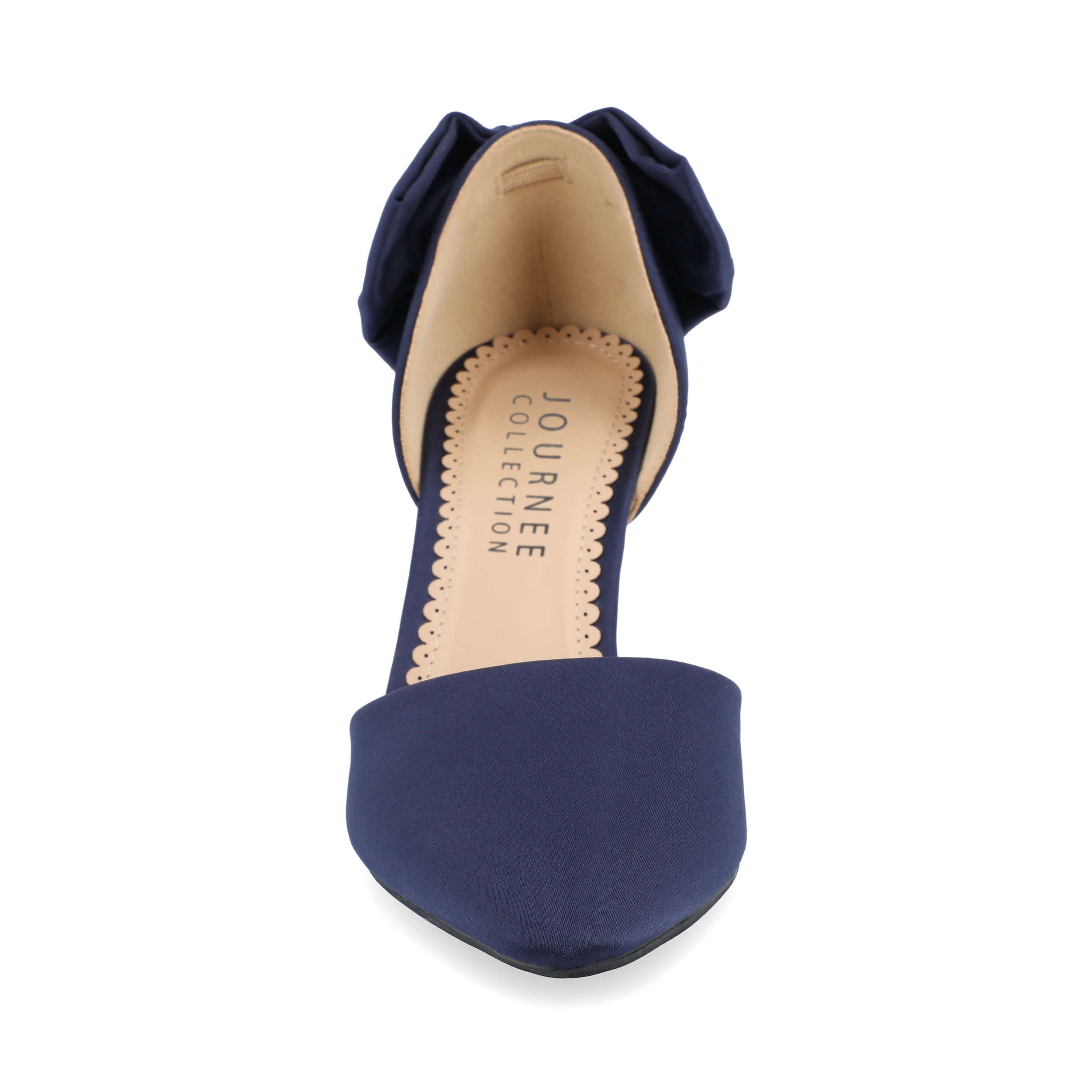 Journee Womens Tanzi Pointed Toe Mid Heel Evening Pumps
