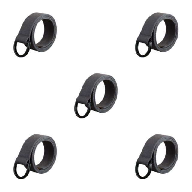 Guardurnaity Cinturón de tela elegante y texturizado Hebilla de metal pulido para un look moderno y moderno Cinturón para pantalones Gris oscuro Type2 NO2
