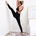 thumbnail image 2 of Traje de yoga de una pieza sexy y hermoso con espalda, traje de fitness de secado rápido y transpirable con nalgas, nalgas de una pieza para mujer, 2 of 6