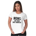 thumbnail image 4 of Funny Moms Like Dads Only Smarter Womens Fitted Plus Size Graphic Tee Brisco Brands 2X, 4 of 5