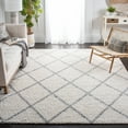thumbnail image 2 of SAFAVIEH Parma Eglantine Geometric Shag Area Rug, Cream/Grey, 10' x 14', 2 of 10