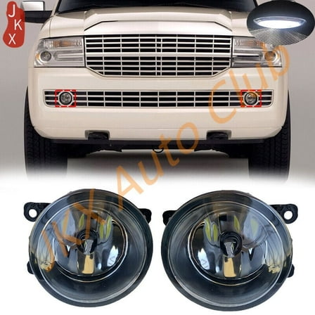 Compatible with 2007-2015 Lincoln Navigator - 2PCS LED Fog Light Kit | Front Bumper Mounting