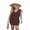 Coffee Color, variant on LYMAYTER Women's Summer Crochet Outfit Set V-Neck Top & Skirt 2-Piece Breathable Vacation S-XL