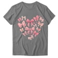 thumbnail image 4 of Puntoco Liquidación de blusas cortas para mujer, blusa de manga corta con estampado de moda para mujer, camiseta divertida con cuello redondo, 4 of 5