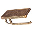 thumbnail image 2 of Vintage Toilet Paper Holder Bathroom Metal Roll Tissue Rack Wall-Mounted Retro Phone Towel Shelf, 2 of 9