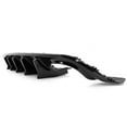 thumbnail image 4 of Ikon Motorsports Rear Diffuser Quad Exhaust Tips Compatible with 15-23 Dodge Charger IKON V2 Style Gloss Black PP Rear Bumper Diffuser Lip Shark Fins - 2PCS, 4 of 9