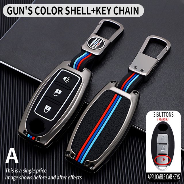 Carcasa para llave remota del coche, carcasa para Nissan Qashqai X-Trail T32 T31 Juke J10 J11 Kicks Tiida Pathfinder Note para Infiniti huangjie unisex