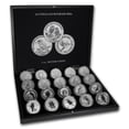 thumbnail image 1 of 1990-2018 29-Coin 1 oz Silver Kookaburra Set BU (w/Box), 1 of 5