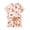 Pink, variant on WRKEKC Summer Outfits for Girls, Baby Girl Outfits, Trendy Girls' Casual Short Sleeve Round Neck Collar Botton Printed Short Pants Sets