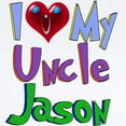 thumbnail image 2 of CafePress - I LOVE MY UNCLE JASON Infant Bodysuit - Baby Light Bodysuit, Size Newborn - 24 Months, 2 of 4