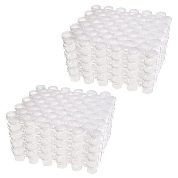 100 Strips Paint Pots Strips,300 Pots 2Ml/0.07 Oz Empty Paint Cup Pots with Lids, for Classrooms Paintings Art Festivals