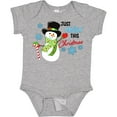 thumbnail image 3 of Inktastic Just Chillin' This Christmas Fun Snowman in Top Hat Boys or Girls Baby Bodysuit, 3 of 5