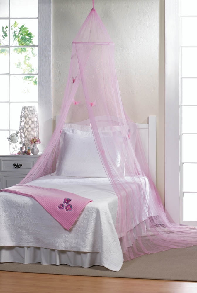 pink canopy for girls bed