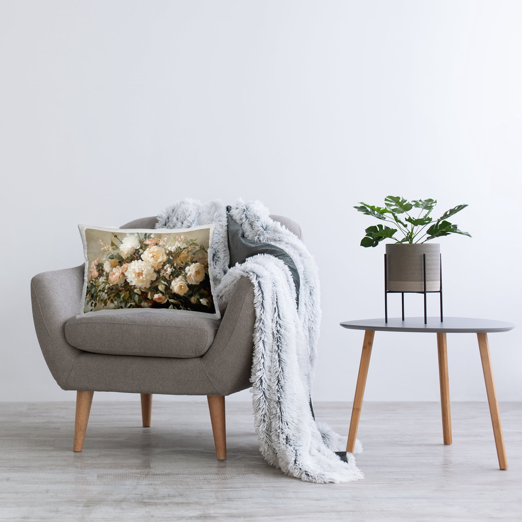 Stupell Industries Secret Garden Arrangement Decorative Printed Throw Pillow, design by Heidi Kuntz