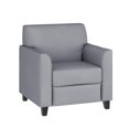thumbnail image 1 of HERCULES Diplomat Series Gray Leather Chair, 1 of 9