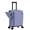 Purple, variant on TABU Carry on Luggage with Detachable Side Bag, Zipperless PC Hard Shell Suitcase, Front Opening Suitcase, 360° Spinner Wheels, TSA Locks, USB Port, Black