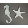 thumbnail image 3 of Mayrich Blue Metal Seahorse Starfish Wall Hanging Sculpture Coastal Beach Home Decor Set Mayrich 34123 34913, 3 of 3
