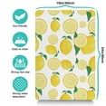 thumbnail image 5 of Fresh Lemon Dog Bowl Mat - Non-Slip Absorbent Pet Food Pad with Bright Yellow Vintage Design, Large Size for Messy Eaters, 5 of 5