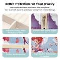 thumbnail image 3 of Cupid Travel Portable Square Necklace Organizer Jewelry Box Earring Holder for Girls and Women - Store Rings, Earrings, Necklaces, Bracelets, and More, 3 of 6