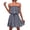 Navy, variant on Summer Dress for Women Womens Casual Plus Size Summer Boho Chiffon Print Midi Skater Dress with Ruffle Summer Women Dress Red Medium