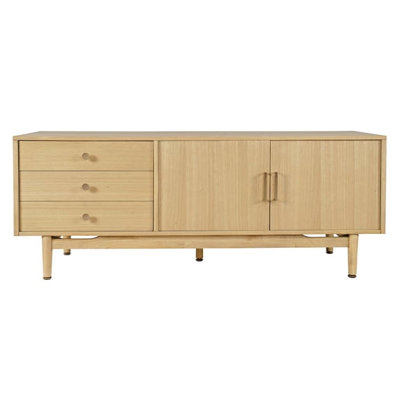 Jofran Olson 67" Mid-Century Modern Scandinavian Console TV Stand Storage Cabinet