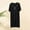 25#Black, variant on lkfuzj Men's Soft Cotton Polyester Sleepwear with Long Sleeve & Relaxed Fit, Breathable Lightweight Robe for Bedroom Home Gym Beach, Casual Solid Color Nightgown