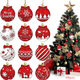 thumbnail image 1 of 48pzs Esferas De Navidad Redondas De Madera Con Cuerda 6.5cm Xtellar Rojo, 1 of 4