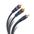 thumbnail image 1 of CABLE HOME THEATER PLUG 3.5MM A 2 PLUGS RCA 3.6M Steren 254-050, 1 of 2