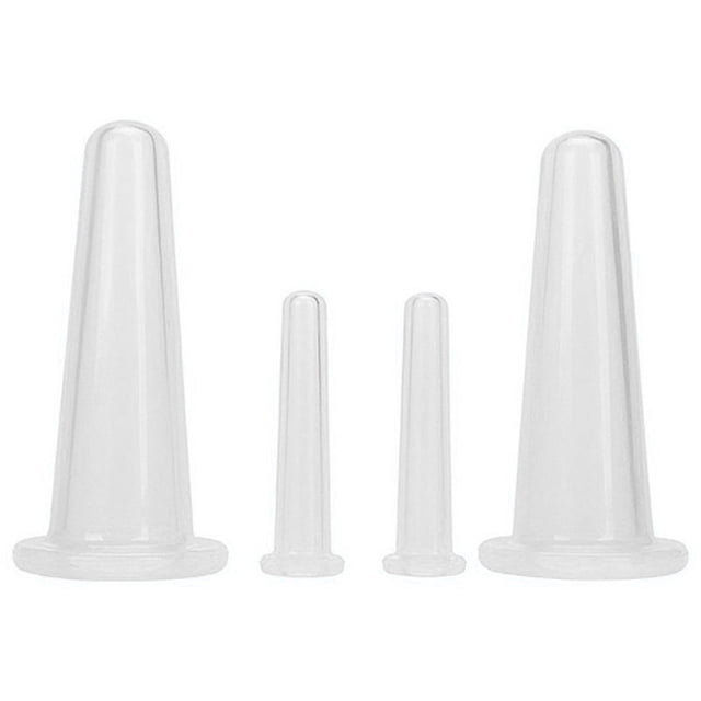 Ygjytge 4 Uds. De Ventosas De Silicona, Ventosa Para Masaje Facial, Herramienta Para El Cuidado De La Salud (Blanco) Ygjytge Para estrenar